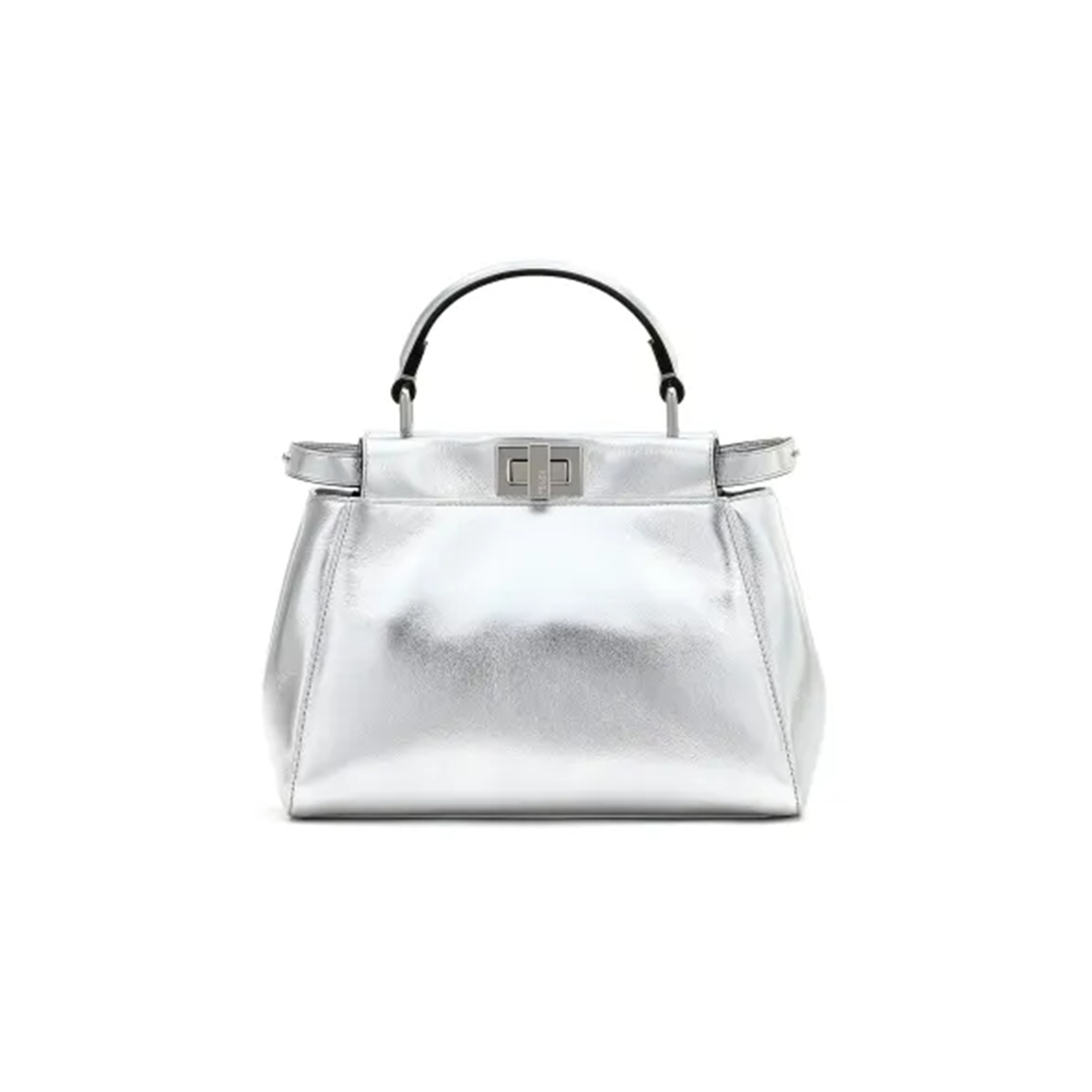 FENDI FF NAPPA MINI PEEKABOO ICONIC SATCHEL  (23*18*11cm) 